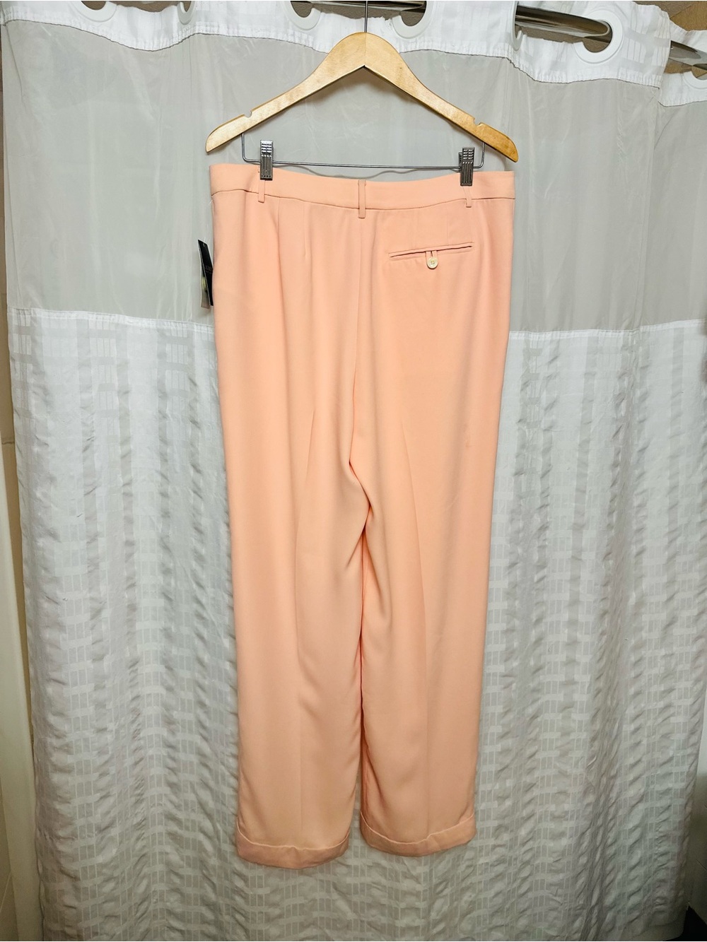 NWT Ralph Lauren Pleated High-Waist Wide-Leg Pants - Blush Pink 12 - Picture 7 of 10